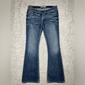 BKE Jeans Womens 28 Sabrina Boot Cut Stretch Low Rise Big Stitch Streetwear
